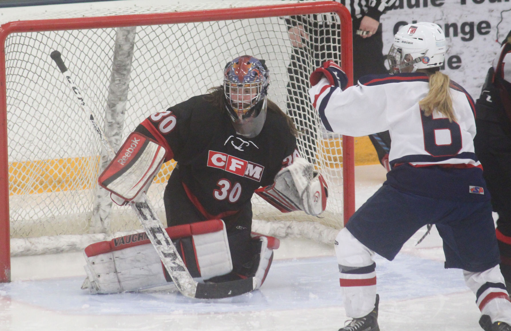 Chi-Hi/Menomonie girls hockey vs Fox Cities at Eau Claire tournament 12-27-17